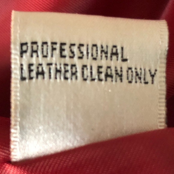 Genuine Red Leather Jacket - Picture 5 of 5